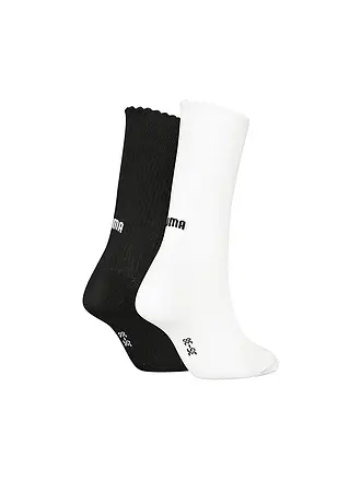PUMA | Chaussettes de loisirs pour femmes Scallop Edge, lot de 2 | weiss